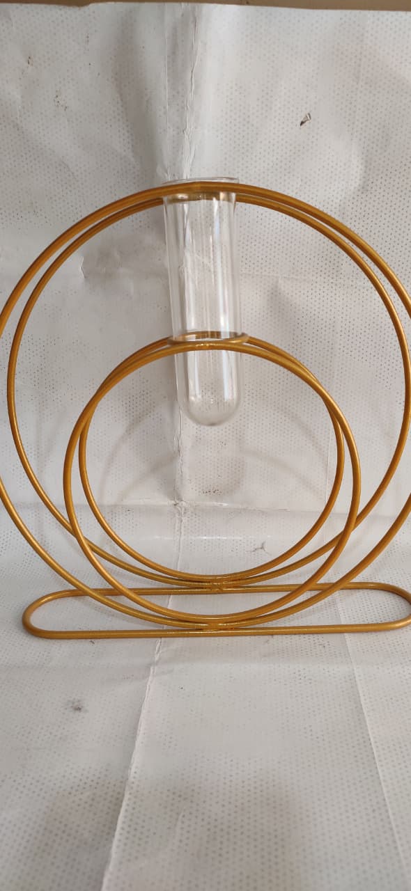 Brass Coated Round Vase