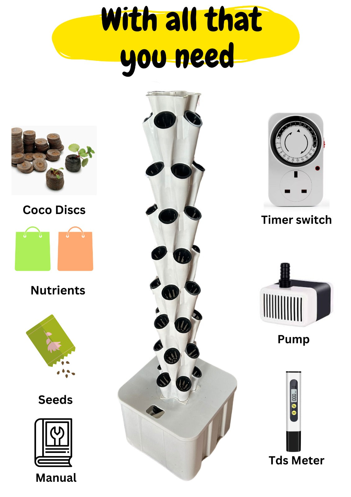 Aeroponic - Hydroponic  Tower