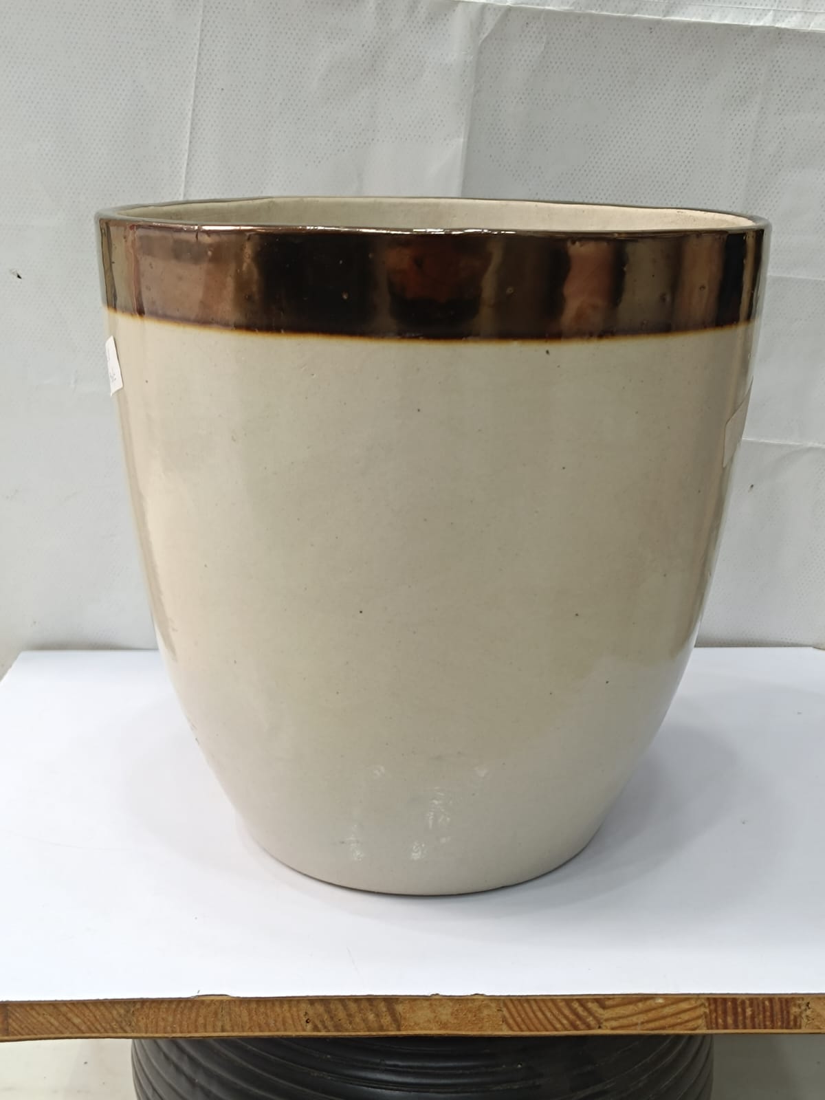 Medium Size Ceramic Golden border pot