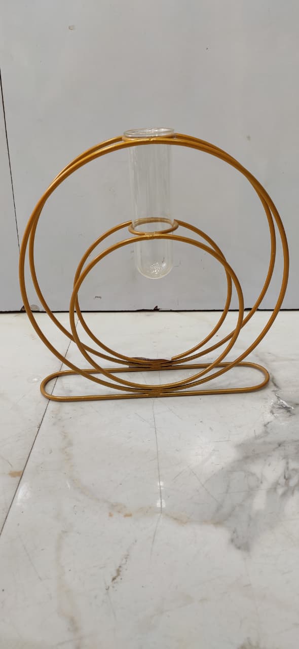Brass Coated Round Vase